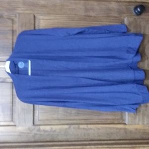 Life is Good navy blue open front cardigan size xl